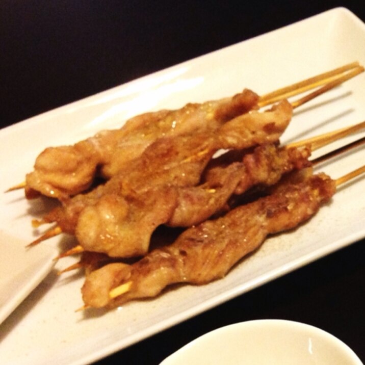 お家で焼き鳥屋気分！せせりの塩焼き♡